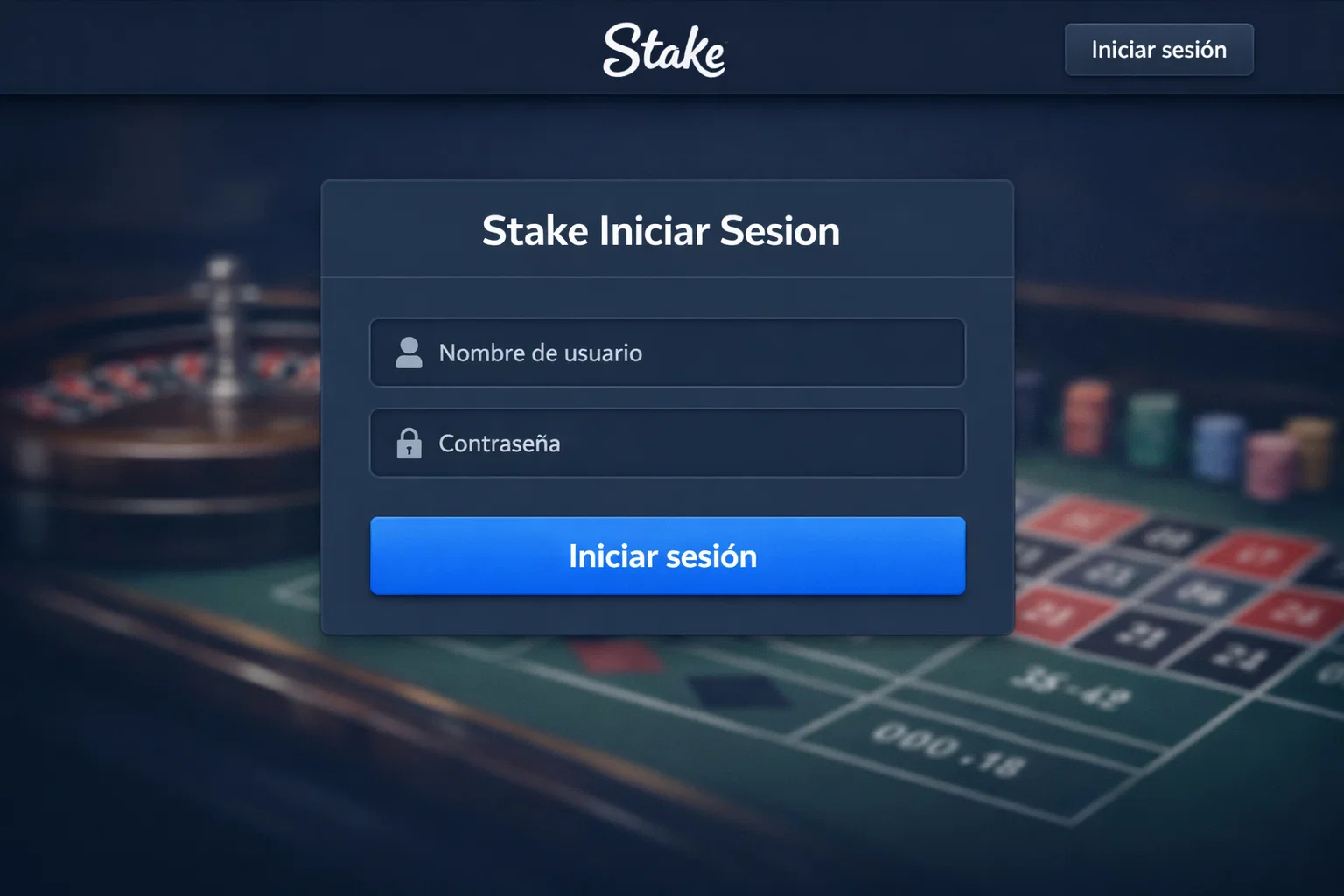 Stake iniciar sesión